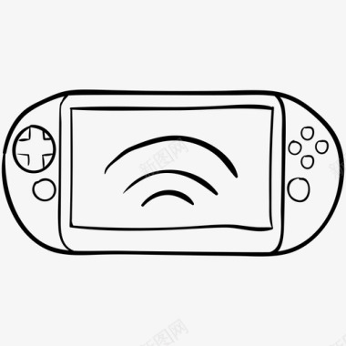 欧美复古标志便携式电子游戏gameboy掌上游戏图标