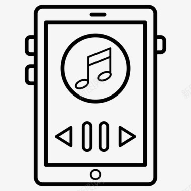 iPod音乐播放器移动ipod移动音乐图标