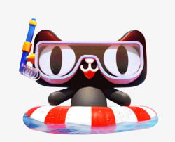 双十一双11天猫猫头Q版卡通品牌IP形象吉祥物淘公素材