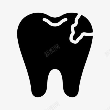 牙齿图标蛀牙牙科牙医图标