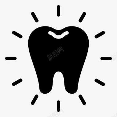 牙齿图标健康牙齿清洁牙齿牙科图标