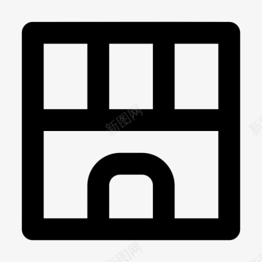 收藏店铺图标商店建筑电子商务图标