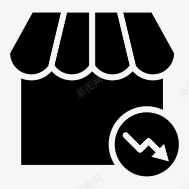 收藏店铺图标商店电子商务市场图标