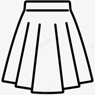 裙子衣服装束图标