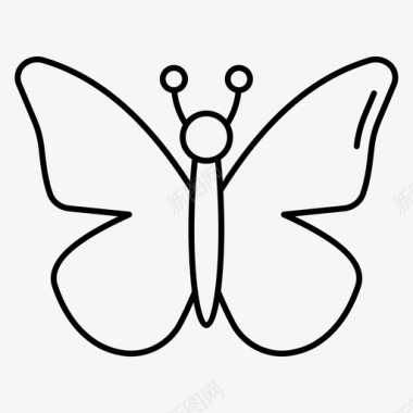 昆虫设计蝴蝶蜜蜂昆虫图标