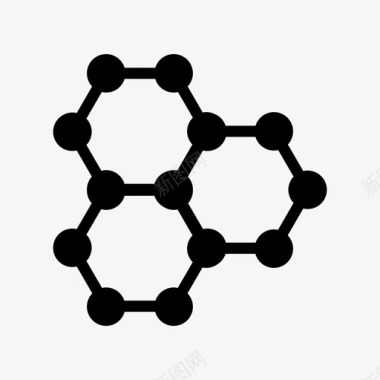 碳氢化合物化学键合化学图标