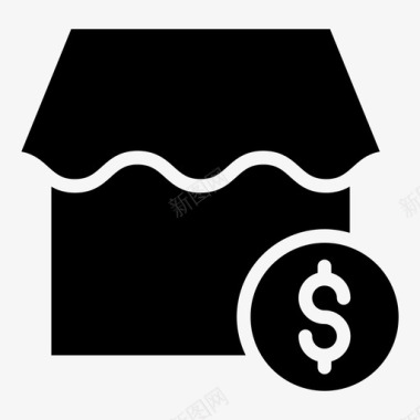 收藏店铺图标商店电子商务市场图标