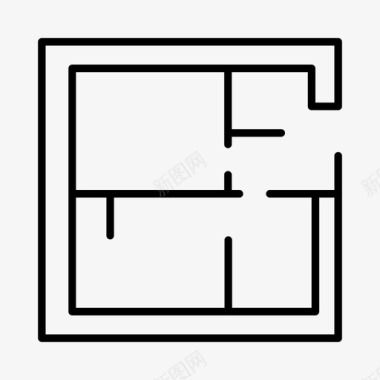 施工图平面图蓝图施工图图标