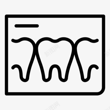 牙齿护理X光牙科牙医图标