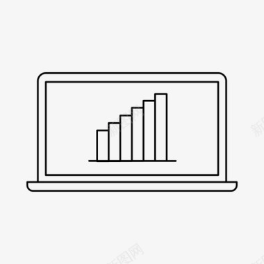 数据金融图形数据商业计算机图标