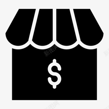 收藏店铺图标商店电子商务市场图标