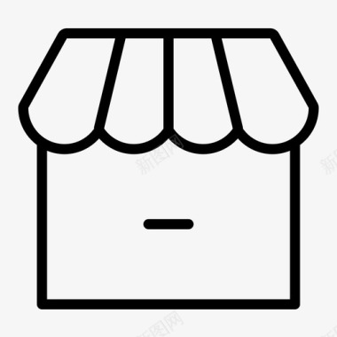 收藏店铺图标商店电子商务市场图标