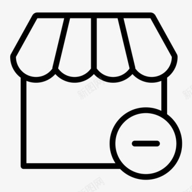 收藏店铺图标商店电子商务市场图标