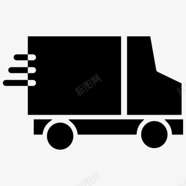 送货车送货卡车免费送货图标