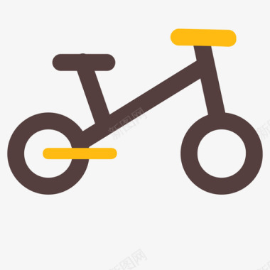 简约房子自行车图标