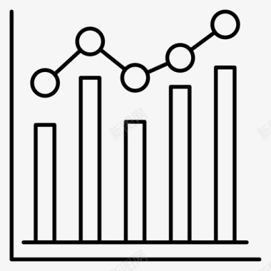 矢量分析图分析图表统计图标