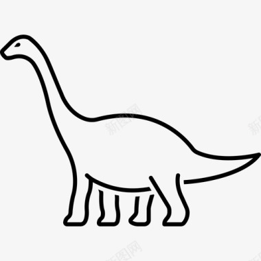 恐龙危险草食动物图标