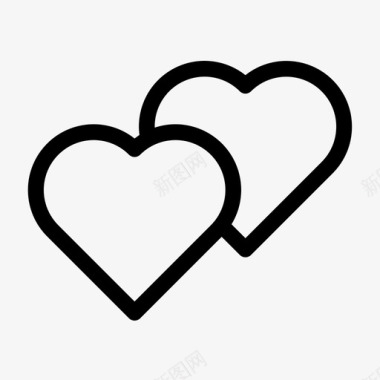 婚恋背景心爱婚姻图标