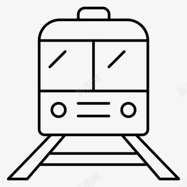 地铁标志素材火车铁路地铁图标