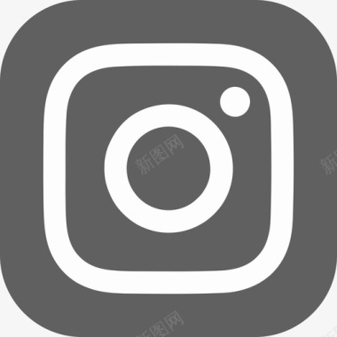 灰色框框instagram灰色图标