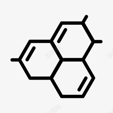 碳氢化合物芳香物质蜂巢图标