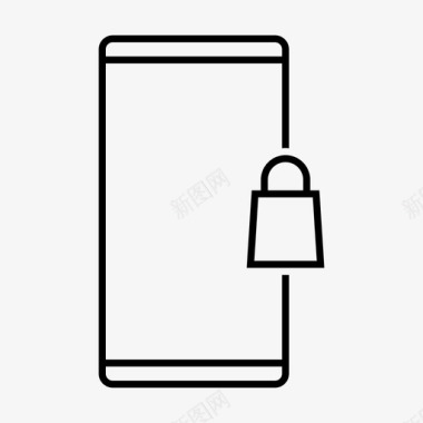 收藏店铺图标购物包买图标