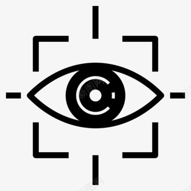 寻找东西眼睛传感器扫描技术图标