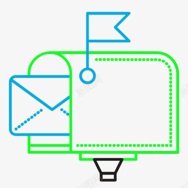 矢量信箱信箱图标