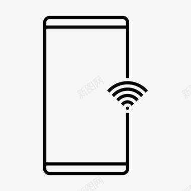 移动互联wifi连接互联网图标