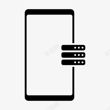 存储设备服务器移动设备网络图标