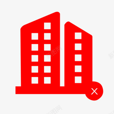 红色房子图标