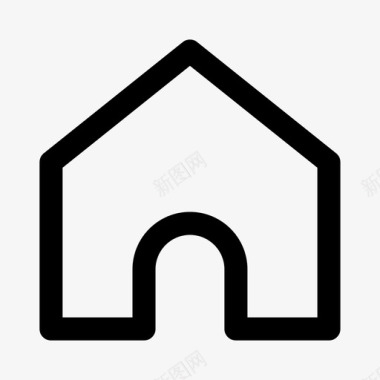 简约立体房子房子图标
