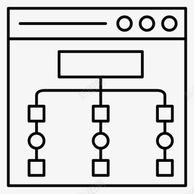 层次层次结构浏览器图表图标