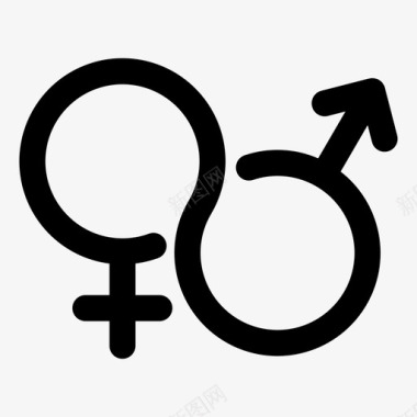女性图标性别女性男女通用图标