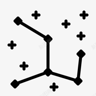 罗盘星座星座天文学行星图标