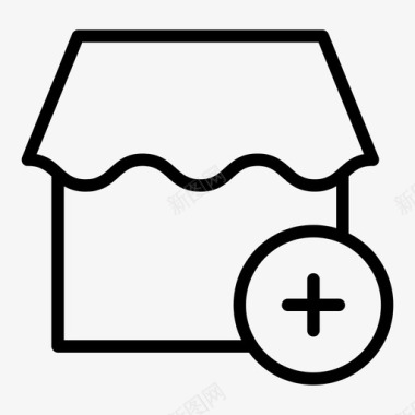 收藏店铺图标商店电子商务市场图标