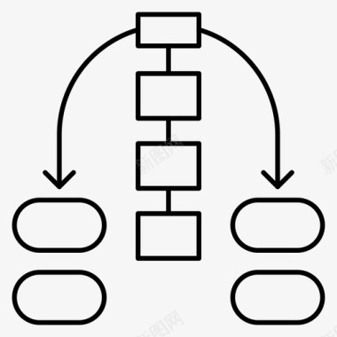 结构图素材层次结构图表图形图标