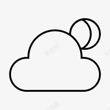 月夜日食云月图标