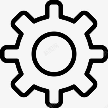 简约手绘cog图标