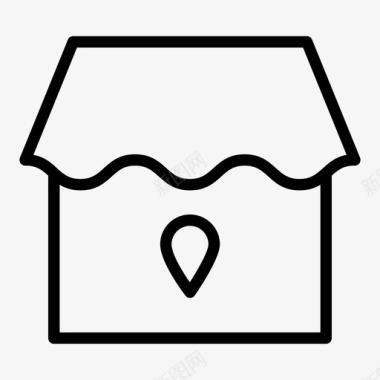 收藏店铺图标商店电子商务市场图标