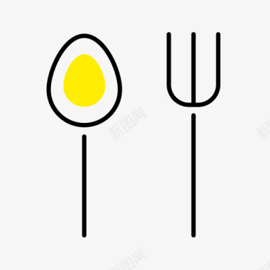 厨房logo厨房厨具kitchen勺子叉子scoo图标