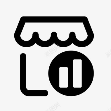 收藏店铺图标店铺数据图标