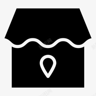 收藏店铺图标商店电子商务市场图标