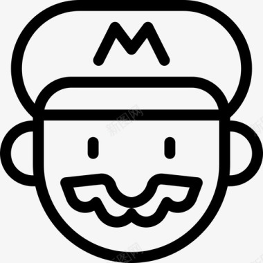 简约手绘秒表videogamemario3图标