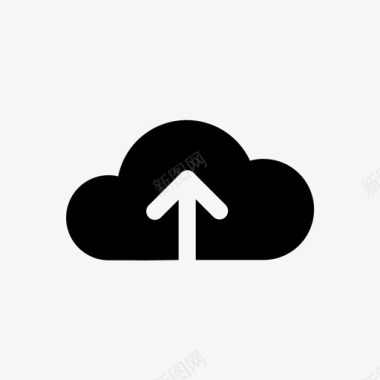 云存储电话接口1字形图标