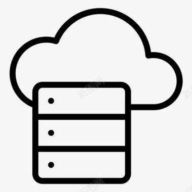 云服务器云服务器数据库杂项008行图标