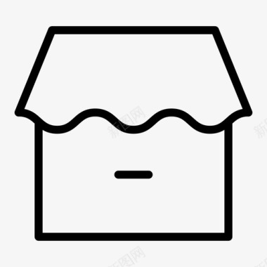 收藏店铺图标商店电子商务市场图标