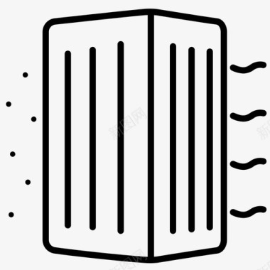 远离污染空气净化器电气新鲜图标