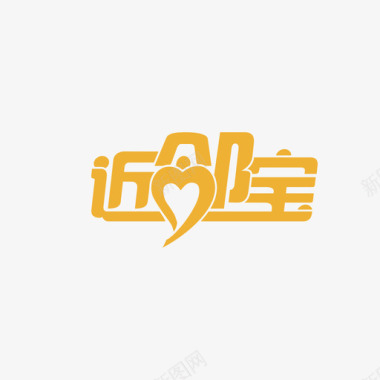 矢量婚礼logo近邻宝logo图标