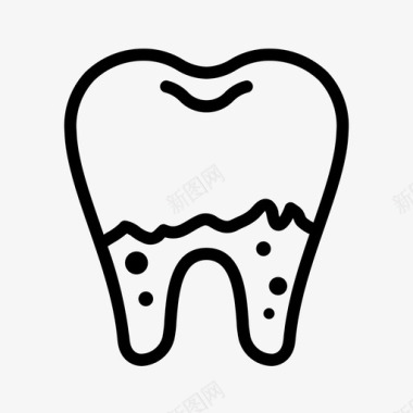 有关牙齿牙周炎折断牙科图标
